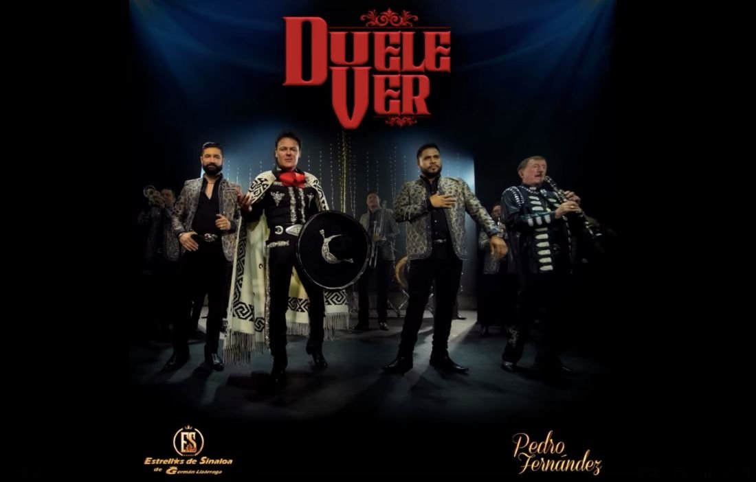 Pedro Fernández y Germán Lizárraga posan juntos para promocionar su nueva canción 'Duele Ver', una colaboración de música regional mexicana.