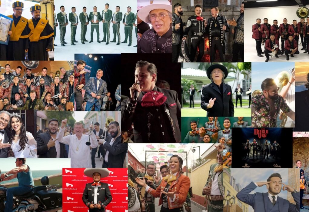 Collage de los artistas de Luz Record y sus lanzamientos de 2025, incluyendo a King Clave, Raúl Sandoval, Silvia Zepeda, Germán Lizárraga y su Banda Estrellas de Sinaloa, Banda Lirio, Luis Frías y Mariachi Los Gavilanes de José Alfredo Jiménez, celebrando un año de música regional mexicana y la llegada del 2026.